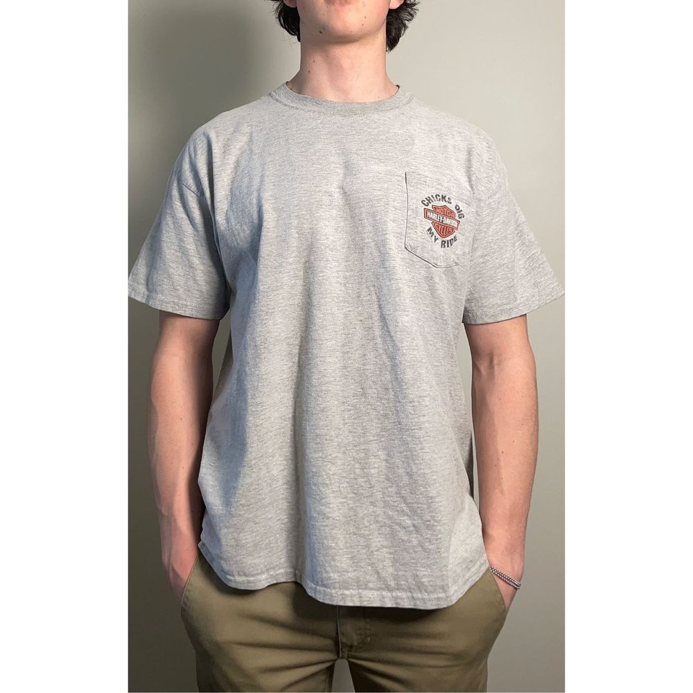 Harley Davidson Texas "Chicks Dig My Ride" T-shirt Y2K